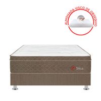Cama Americana Forli Sirius 1.5 Plazas + 1 Almohada + 1 Protector