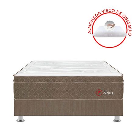 Cama Americana Forli Sirius 1.5 Plazas + 1 Almohada + 1 Protector