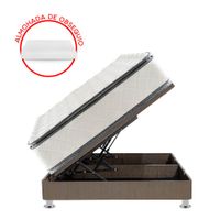 Cama Boxet Forli Pistones Capella Pillow Top 1.5 Plazas + 1 Almohada + 1 Protector