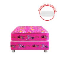 Cama Americana Forli Looney Tunes Rosa 1.5 Plazas + 1 Almohada + 1 Protector