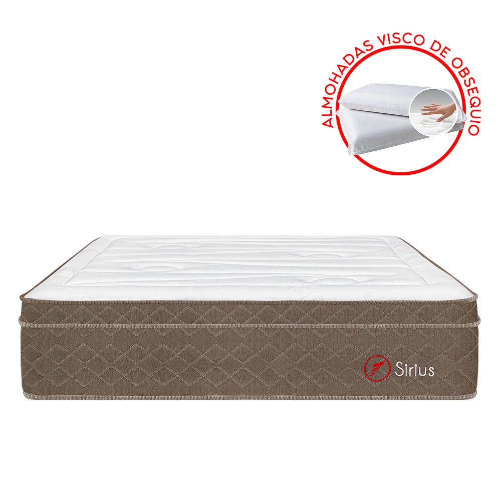 Colchón Forli Sirius 2 Plazas + 2 Almohadas + 1 Protector