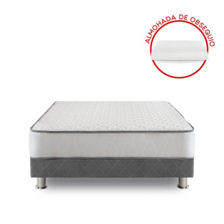Cama Americana Forli Elegant 1.5 Plazas + 1 Almohada + 1 Protector