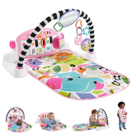 Gimnasio Para Bebes Fisher Price Piano Patada Musical Rosa
