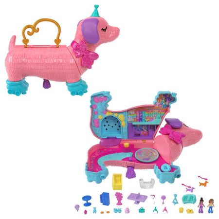 Muñeca Polly Pocket Compacto Fiesta De Perrito