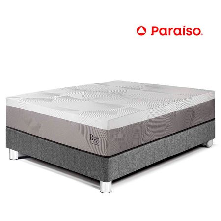 Cama Balanzze 1.5 Plazas Gris