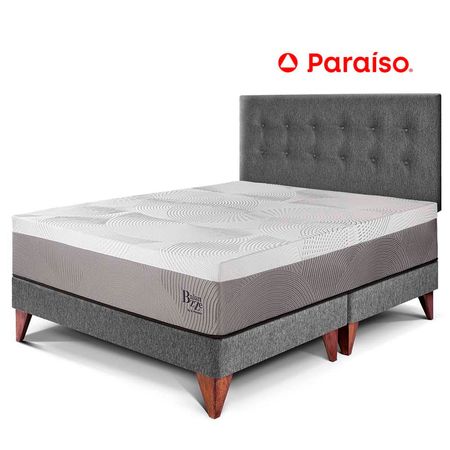 Dormitorio Europeo Balanzze Queen Gris