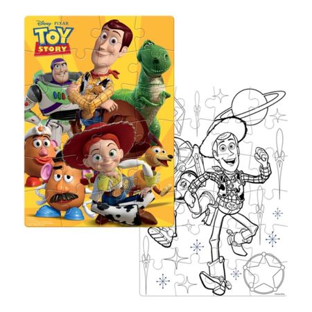 Rompecabezas Disney Doble Vista Toy Story 24 Piezas