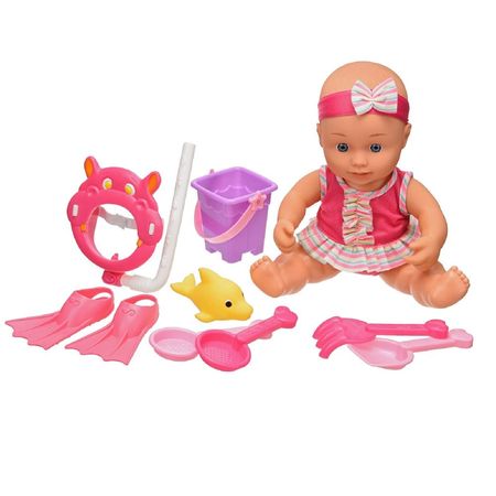 Muñeca Deluxe Learn N Play Beach Set 34Cm