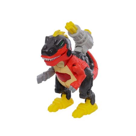 Dinosaurio Grande Warrior Tech Con Luces Y Sonidos Rojo 160054