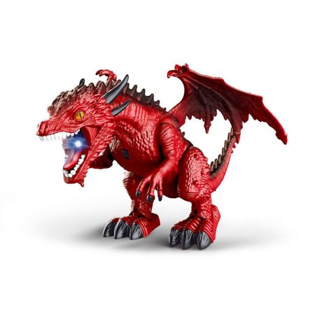 Dinosaurio A Control Remoto Dinosaur Walk Dino Con Luces Y Sonidos Rojo 666-31A