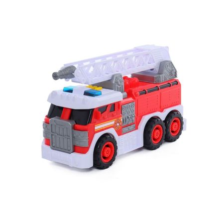 Camión Grande Motor Rush Con Luces Y Sonidos Bombero 160102