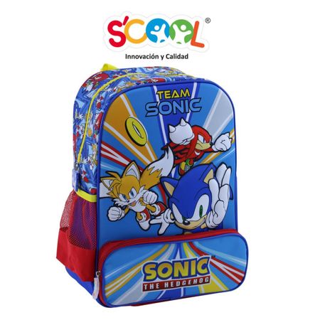 Mochila Scool Ranger Eva 3D Sonic Grande