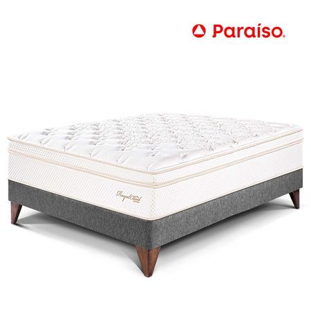 Cama Paraiso 1.5 Plazas Europea Royal Cloud Acero