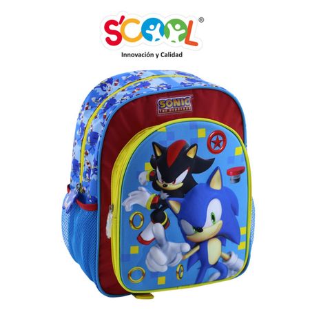 Mochila Scool Magic Kids 3D Satin Sonic C