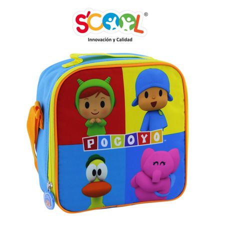 Lonchera Scool Ranger Tela Cuadrada Pocoyo Termica