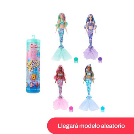 Muñeca Barbie Color Reveal Sirenas Fondo Mar