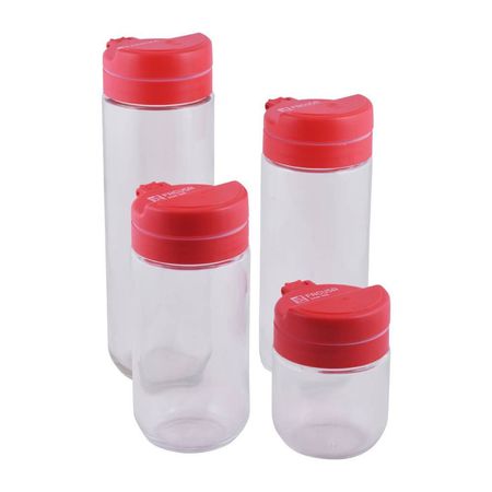 Set De Frascos x4 Colors Push Rojo