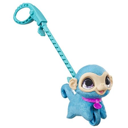 Peluche Furreal Friends Pequeños Paseos Mono Celeste