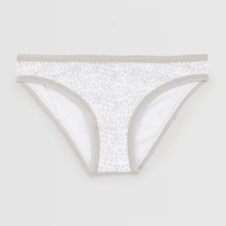 Calzón Mujer Bikini Flores Madison Blanco Talla XL