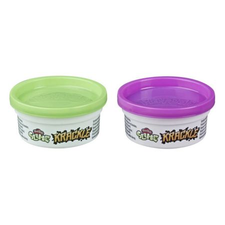 Slime Playdoh Krackle Lata Verde Y Morado E8788