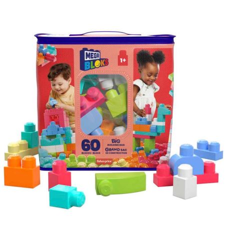 Juguete Megabloks Bolsa De 60 Piezas Color Salsa