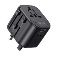 Cargador celular Universal 4en1 USB Dual 12W Negro