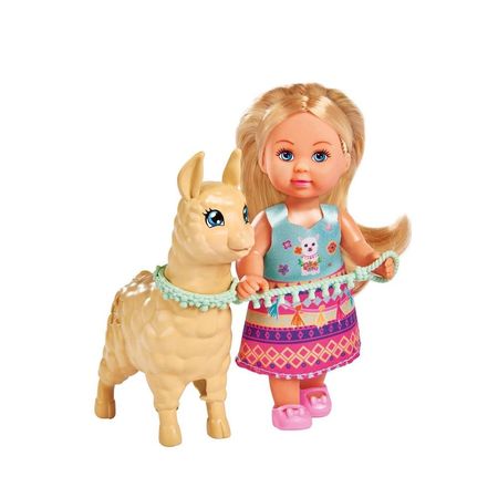 Muñeca Evi Love Traje Típico Con Alpaca