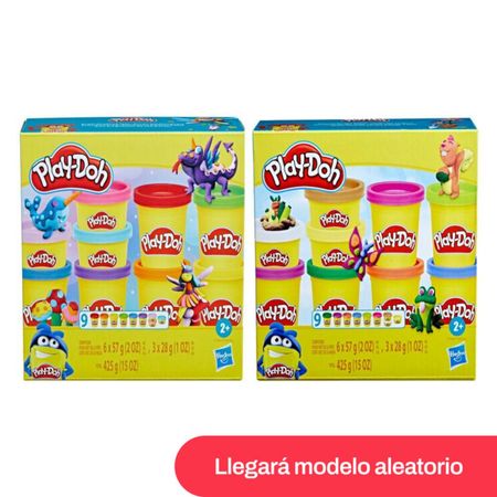Masas y Plastilinas Play Doh 9 Pack Colores Surtido