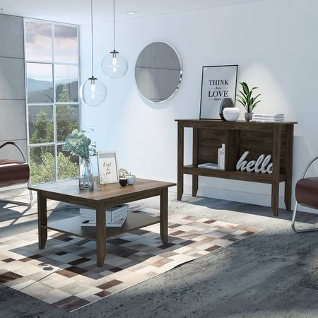 Mesa De Centro + Arrimo Essential - Coñac