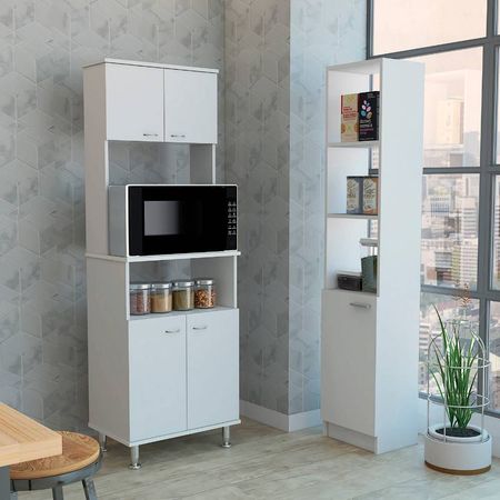 Combo Kitchen 10 Mueble Microondas + Optimizador - Blanco