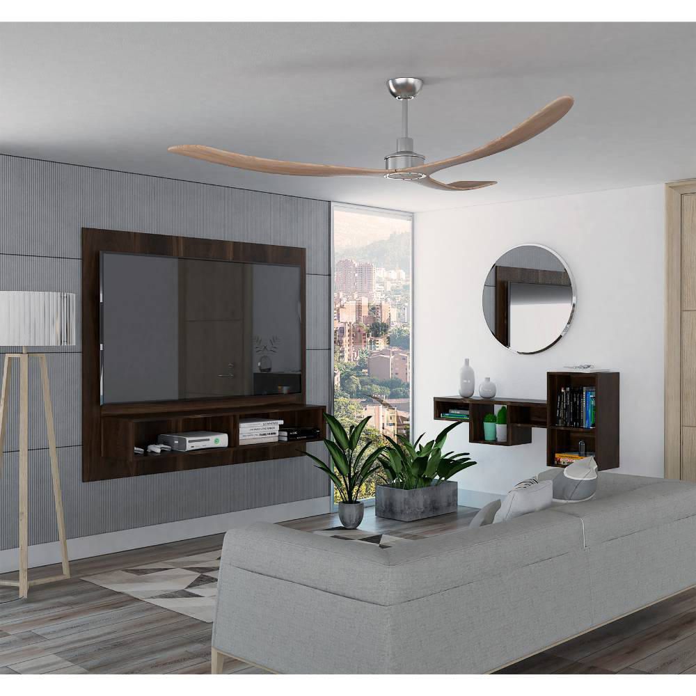 Combo The Wall 1A Paneltv55 + Repisa - Habano