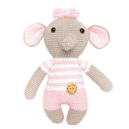 Muñeco De Apego Un Lunar Elefante Rosado