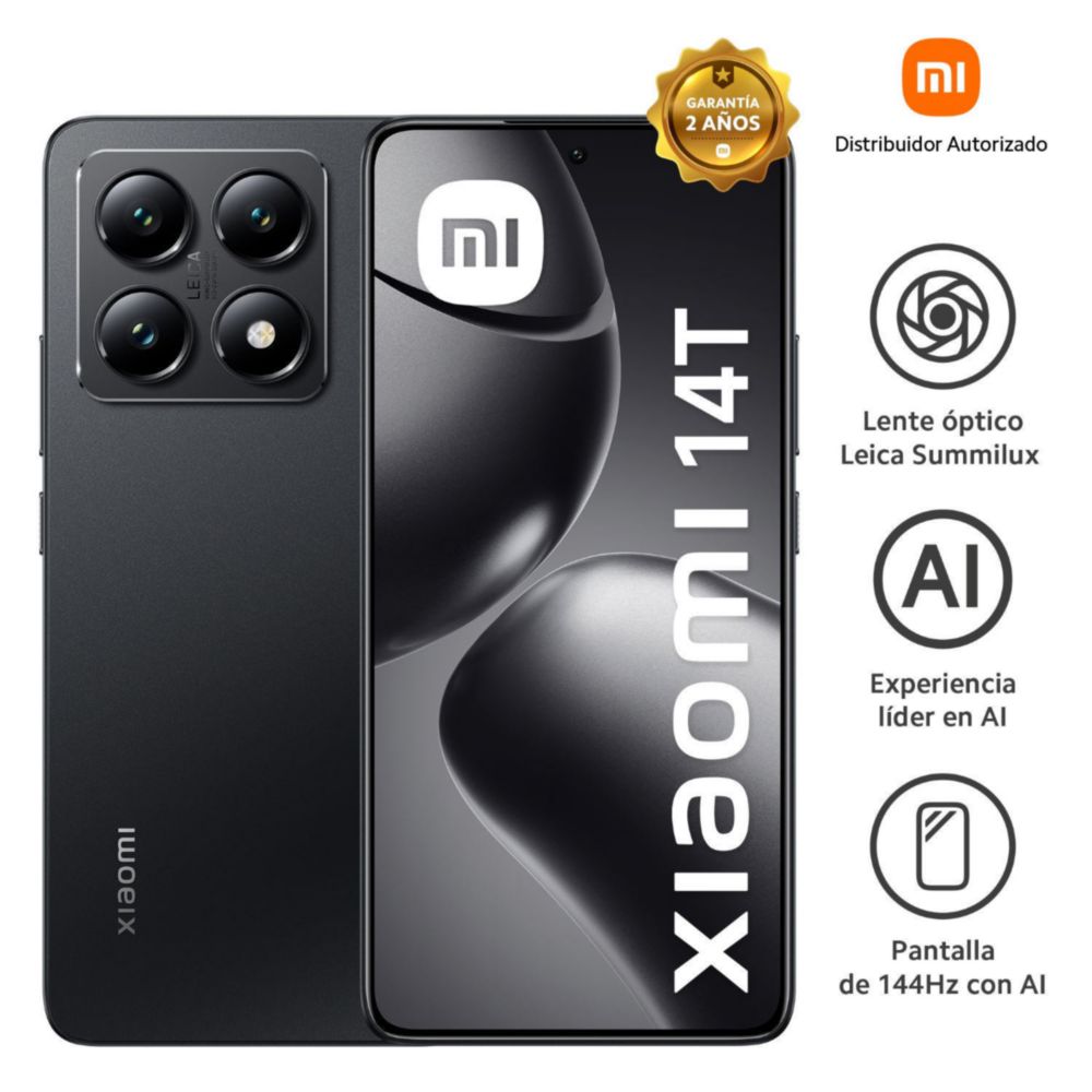 Celular Xiaomi 14T 12GB RAM 512GB Rom 6.67"" Titan Black