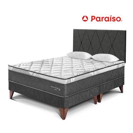 Dormitorio Europeo Pocket Star Queen Cabecera Loft Charcoal