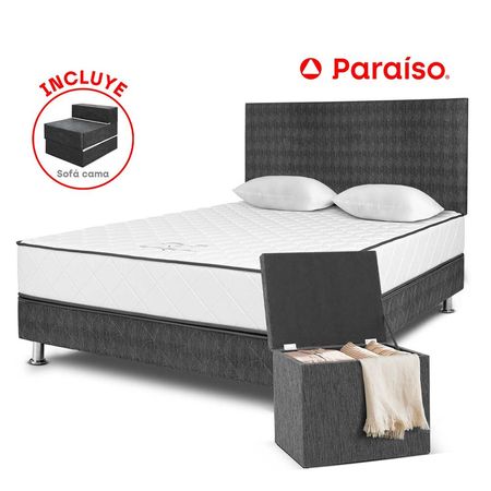 Dormitorio Vital 2 Plaza + Baúl Ch + Sofá cama