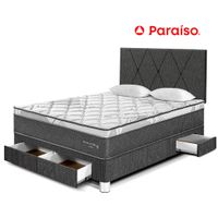 Dormitorio Paraiso Pocket St Cajones2 Plazas Cabecera Loft Charcoal