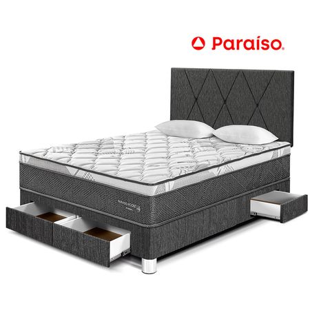 Dormitorio Paraiso Pocket St Cajones2 Plazas Cabecera Loft Charcoal