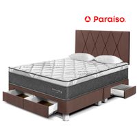 Dormitorio Paraiso Pocket St Cajones Queen Cabecera Loft Chocolate