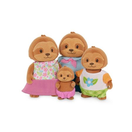 Set Lil Woodzeez Familia Perezoso 4 Personajes