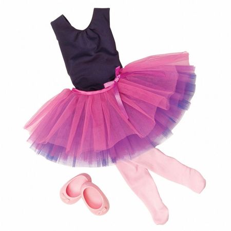 Outfit Para Muñeca Our Generation Ballet Con Tutú Morado