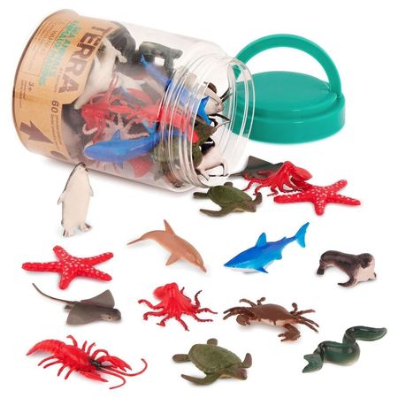 Set Terra Animales Marinos Mini En Tubo