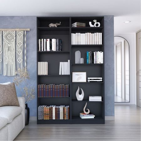 Combo Home 2 Estantes + Complemento - Wengue