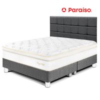 Dormitorio Royal Cloud  King con Cabecera Blocks Gris