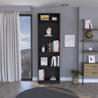 Combo Home Estante 4 Repisas + Complemento - Wengue