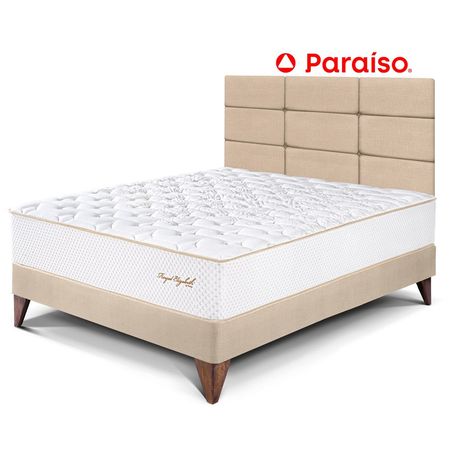 Dormitorio Europeo Royal Elizabt 1.5 Plazas Cabecera Blocks Champagne