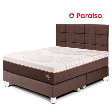Dormitorio Royal Abrazzo Queen Cabecera Blocks Chocolate