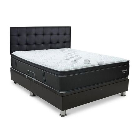Dormitorio Divan Laqueada Negro Futurepedic Queen