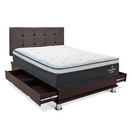 Dormitorio Cuadros New Pure Fresh King + Almohadas + Protector Marrón