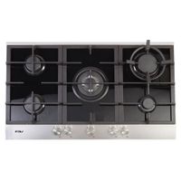 Encimera Deluxe Fdv Chef 90 Glp Negro Con Gris