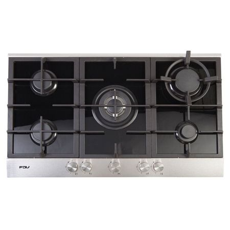 Encimera Deluxe Fdv Chef 90 Glp Negro Con Gris